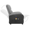vidaXL Fauteuil de massage inclinable Gris clair Tissu