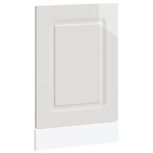 vidaXL Panneau de lave-vaisselle Kalmar blanc brillant 45x1,5x67 cm