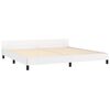vidaXL Cadre de lit sans matelas blanc 200x200 cm similicuir