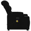 vidaXL Fauteuil de massage inclinable Noir Tissu