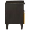 vidaXL Cabinet de chevet avec tiroir Noir et or 40 x 33 x 46 cm
