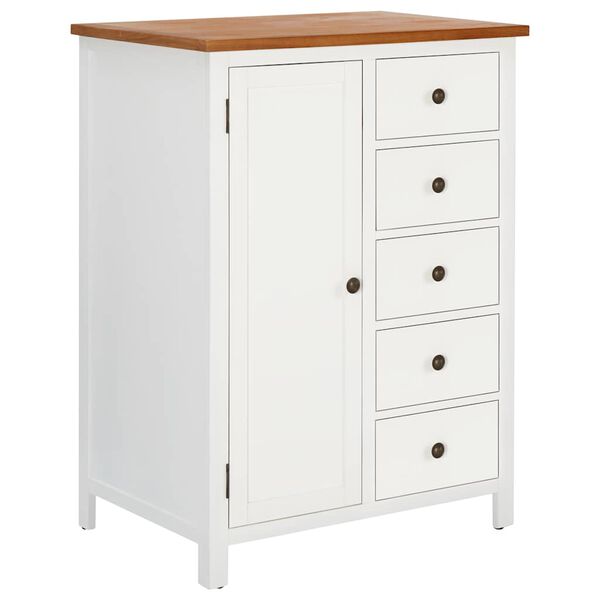 vidaXL Garde-robe 76x52x105 cm Bois de ch&ecirc;ne massif