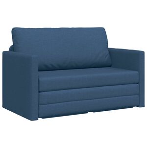 vidaXL Canap&eacute;-Lit 110cm Bleu tissu
