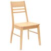 vidaXL Chaises de salle &agrave; manger 2 pcs Naturel 43 x 54 x 89 cm