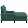 vidaXL Chaise longue avec coussin Vert foncé 91 x 157 x 91 cm tissu