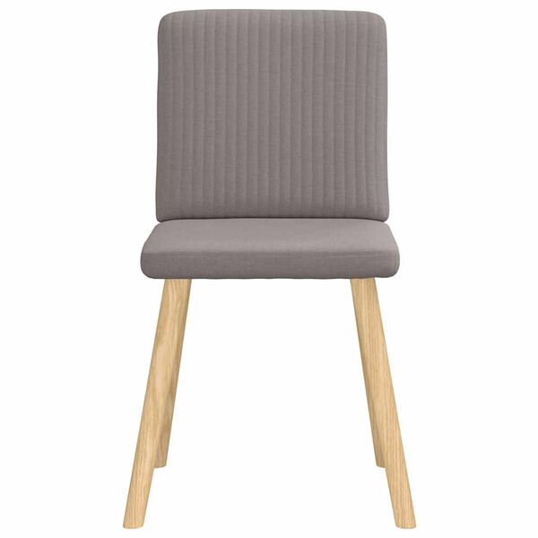 vidaXL Chaises &agrave; manger lot de 6 taupe tissu