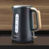 Bestron Bouilloire &eacute;lectrique sans fil AWK2200BW 1,7 L Bois noir