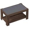 vidaXL Table basse avec LED chêne marron 93x53x45 cm bois d'ingénierie
