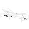vidaXL Cadre de Lit &Eacute;lectrique R&eacute;glable Blanc 107 x 200 cm Acier