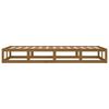 vidaXL Cadre de lit sans matelas marron miel 100x200 cm bois massif