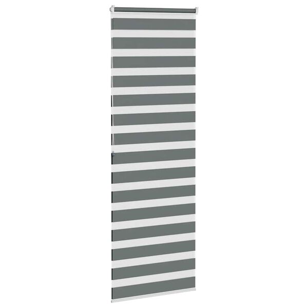 vidaXL Store z&egrave;bre gris fonc&eacute; largeur du tissu 85,9 cm polyester