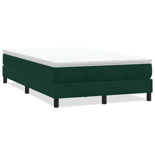 vidaXL Sommier &agrave; lattes de lit sans matelas vert fonc&eacute; 120x210 cm