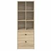 vidaXL Haut Armoire avec tiroir Ch&ecirc;ne Sonoma 45,5 x 34 x 127 cm