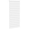 vidaXL Store z&egrave;bre blanc 105x230 cm largeur du tissu 100,9cm polyester