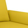 vidaXL Ensemble de canapés 3 pcs avec coussins jaune velours