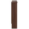 vidaXL Cache-Radiateur Ch&ecirc;ne brun 78 x 19 x 81,5 cm Bois d'ing&eacute;nierie