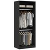 vidaXL Armoire Ch&ecirc;ne noir 80 x 50 x 200 cm Bois d'ing&eacute;nierie