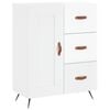 vidaXL Buffet Blanc brillant 69,5x34x90 cm Bois d'ing&eacute;nierie