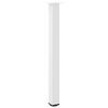 vidaXL Pieds de table de bar 4 pi&egrave;ces Blanc 100-102 cm Acier