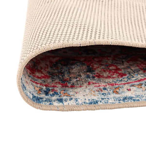 vidaXL Tapis lavable multicolore &Oslash; 120 cm