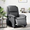 vidaXL Fauteuil inclinable &eacute;lectrique Gris Similicuir
