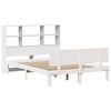 vidaXL Lit biblioth&egrave;que sans matelas blanc 140x200 cm bois pin massif