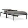 vidaXL Cadre de lit m&eacute;tal sans matelas noir 90x190 cm
