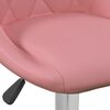 vidaXL Tabourets de bar lot de 2 rose velours