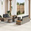vidaXL Ensemble de canap&eacute; de jardin 8 pcs Gris clair et gris fonc&eacute;