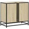 vidaXL Meuble de salle de bain avec lavabo Ch&ecirc;ne Sonoma 65 x 33 x 60 cm Bois d'ing&eacute;nierie