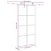 vidaXL Porte coulissante et kit de quincaillerie 102,5x205cm Verre ESG