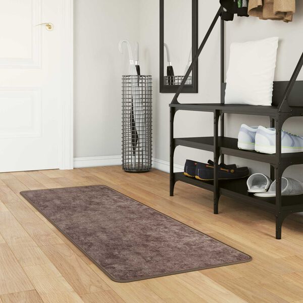 vidaXL Coureur de Tapis MARSA Gris 100 x 50 cm Polyester et PVC