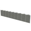 vidaXL Mur de gabion Acier galvanis&eacute; 630x30x100 cm