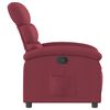vidaXL Fauteuil inclinable Rouge bordeaux Tissu