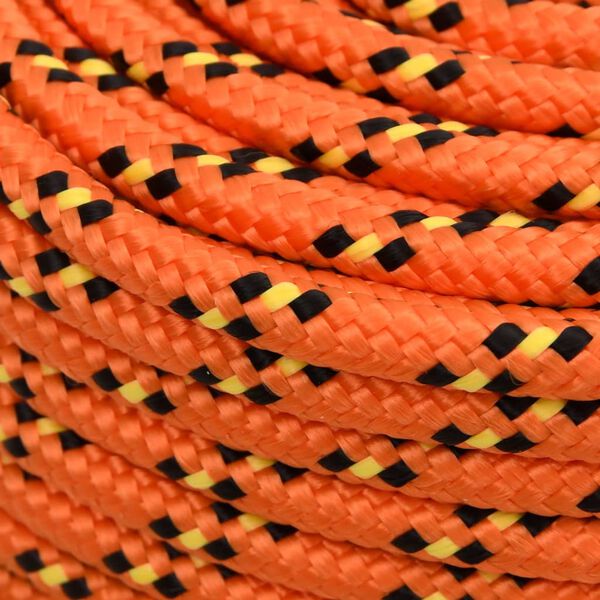 vidaXL Corde de bateau Orange 6 mm 100 m Polypropyl&egrave;ne