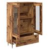 vidaXL Haut Armoire avec tiroir Bois Ancien 69,5 x 31 x 115 cm