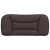vidaXL Coussin de t&ecirc;te de lit Hvar marron fonc&eacute; 90 cm tissu