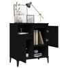 vidaXL Buffet Noir 60x35x70 cm Bois d'ingénierie