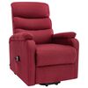 vidaXL Fauteuil de massage Rouge bordeaux Tissu