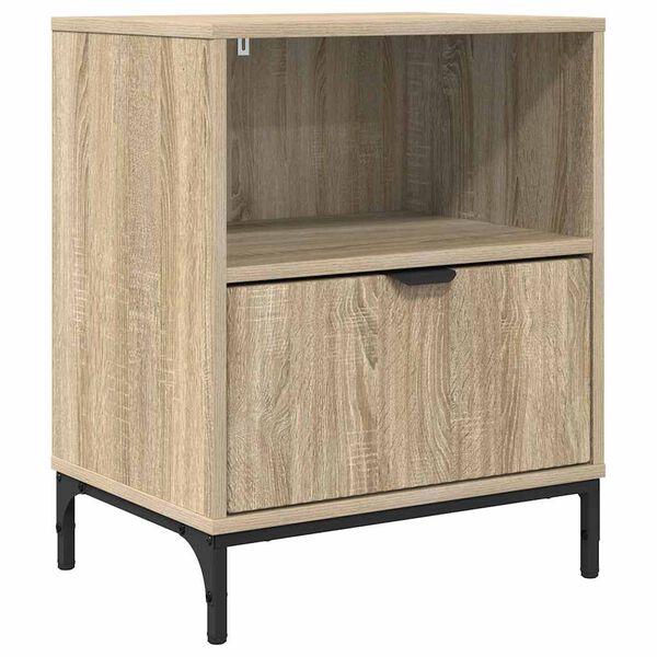 vidaXL Table de chevet Ch&ecirc;ne sonoma 49 x 36 x 61 cm Bois d'ing&eacute;nierie