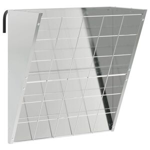 vidaXL R&acirc;telier &agrave; foin suspendu Argent 61 x 33 x 66 cm Acier galvanis&eacute;