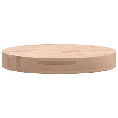 vidaXL Dessus de table Ø30x4 cm rond bois massif de hêtre
