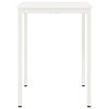 vidaXL Table de bar Blanc 110 x 55 x 105 cm Bois de pin massif
