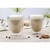 HI Ensemble de verres &agrave; cappuccino 2 pcs 270 ml transparent