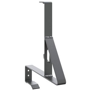 vidaXL Support de Garde Neige Anthracite 29,5 x 3 x 34,5 cm Acier