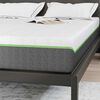 vidaXL Matelas Blanc et Gris 140 x 200 cm Tissu jacquard