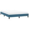 vidaXL Cadre de lit sans matelas bleu fonc&eacute; 160x210 cm velours