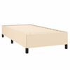vidaXL Cadre de lit sans matelas cr&egrave;me 90x190 cm tissu