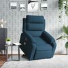 vidaXL Fauteuil de massage inclinable Bleu Velours