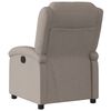vidaXL Fauteuil inclinable Taupe Tissu